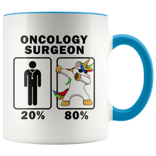 Load image into Gallery viewer, RobustCreative-Oncology Surgeon Dabbing Unicorn 80 20 Principle Graduation Gift Mens - 11oz Accent Mug Medical Personnel Gift Idea
