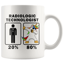 Load image into Gallery viewer, RobustCreative-Radiologic Technologist Dabbing Unicorn 80 20 Principle Graduation Gift Mens - 11oz White Mug Medical Personnel Gift Idea
