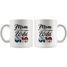 Load image into Gallery viewer, RobustCreative-Panamanian Mom of the Wild One Birthday Panama Flag White 11oz Mug Gift Idea
