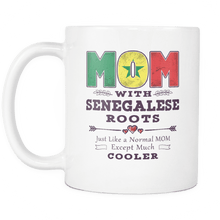 Load image into Gallery viewer, RobustCreative-Best Mom Ever with Senegalese Roots - Senegal Flag 11oz Funny White Coffee Mug - Mothers Day Independence Day - Women Men Friends Gift - Both Sides Printed (Distressed)
