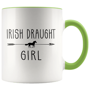 RobustCreative-Irish Draught Horse Girl Gifts Horses Lover Riding Racing - 11oz Accent Mug Racing Lover Gift Idea