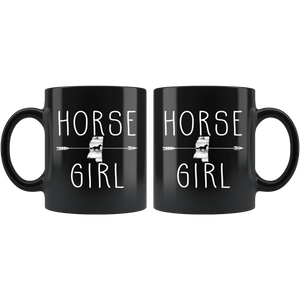 RobustCreative-Mississippi Horse Girl Gifts Mississippian Shape Country for women - 11oz Black Mug Riding Lover Gift Idea