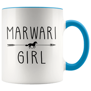 RobustCreative-Marwari Horse Girl Gifts Horses Lover Riding Racing - 11oz Accent Mug Racing Lover Gift Idea