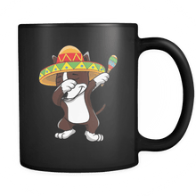 Load image into Gallery viewer, RobustCreative-Dabbing Bull Terrier Dog in Sombrero - Cinco De Mayo Mexican Fiesta - Dab Dance Mexico Party - 11oz Black Funny Coffee Mug Women Men Friends Gift ~ Both Sides Printed
