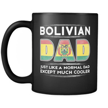 Load image into Gallery viewer, RobustCreative-Bolivia Dad like Normal but Cooler - Fathers Day Gifts - Promoted to Daddy Gift From Kids - 11oz Black Funny Coffee Mug Women Men Friends Gift ~ Both Sides Printed
