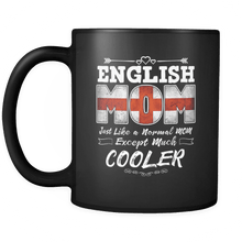 Load image into Gallery viewer, RobustCreative-Best Mom Ever is from England - English Flag 11oz Funny Black Coffee Mug - Mothers Day Independence Day - Women Men Friends Gift - Both Sides Printed (Distressed)
