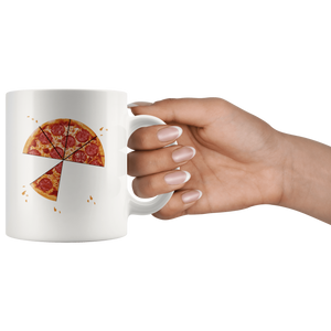 RobustCreative-Matching Pizza Slice s For Dad And Son Father of Three White 11oz Mug Gift Idea