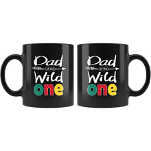 Load image into Gallery viewer, RobustCreative-Cameroonian Dad of the Wild One Birthday Cameroon Flag Black 11oz Mug Gift Idea
