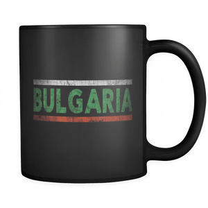 RobustCreative-Retro Vintage Flag Bulgarian Bulgaria 11oz Black Coffee Mug ~ Both Sides Printed