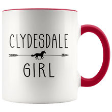 Load image into Gallery viewer, RobustCreative-Clydesdale Horse Girl Gifts Horses Lover Riding Racing - 11oz Accent Mug Riding Lover Gift Idea
