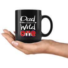 Load image into Gallery viewer, RobustCreative-Cambodian Dad of the Wild One Birthday Cambodia Flag Black 11oz Mug Gift Idea

