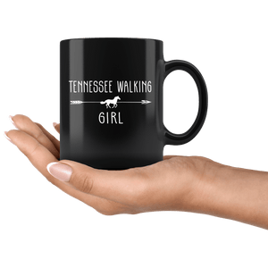 RobustCreative-Tennessee Walking Horse Girl Gifts Horses Lover Riding Racing - 11oz Black Mug Riding Lover Gift Idea