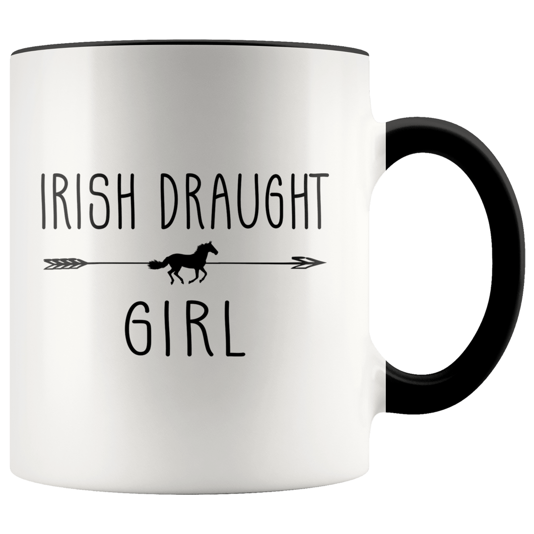 RobustCreative-Irish Draught Horse Girl Gifts Horses Lover Riding Racing - 11oz Accent Mug Racing Lover Gift Idea