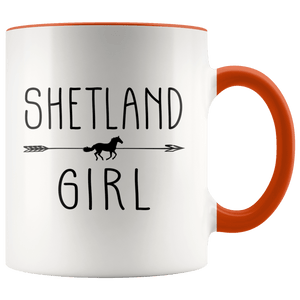 RobustCreative-Shetland Horse Girl Gifts Horses Lover Riding Racing - 11oz Accent Mug Racing Lover Gift Idea