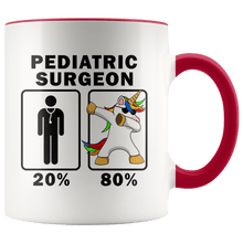 Load image into Gallery viewer, RobustCreative-Pediatric Surgeon Dabbing Unicorn 80 20 Principle Graduation Gift Mens - 11oz Accent Mug Medical Personnel Gift Idea
