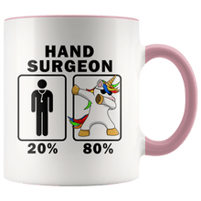 Load image into Gallery viewer, RobustCreative-Hand Surgeon Dabbing Unicorn 80 20 Principle Graduation Gift Mens - 11oz Accent Mug Medical Personnel Gift Idea
