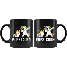 Load image into Gallery viewer, RobustCreative-Popsicorn Unicorn Grandpa Kawaii Pops Dabbing Black 11oz Mug Gift Idea
