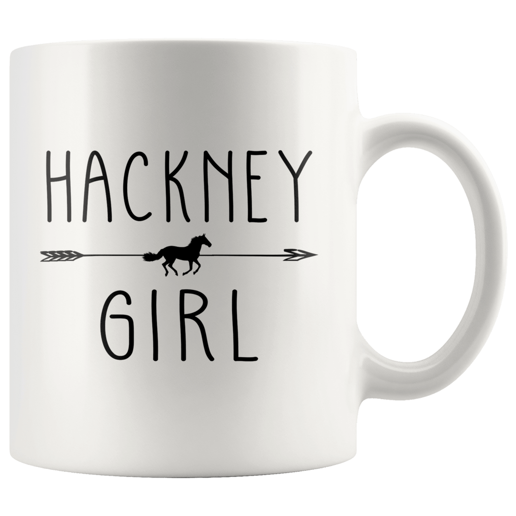 RobustCreative-Hackney Horse Girl Gifts Horses Lover Riding Racing - 11oz White Mug Riding Lover Gift Idea