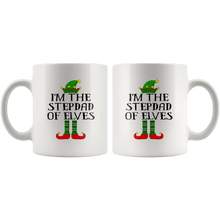 Load image into Gallery viewer, RobustCreative-Im The Stepdad of Elves Family Matching Elf Outfits PJ - 11oz White Mug Christmas group green pjs costume Gift Idea
