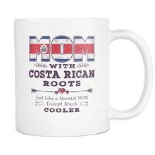 Load image into Gallery viewer, RobustCreative-Best Mom Ever with Costa Rican Roots - Costa Rica Flag 11oz Funny White Coffee Mug - Mothers Day Independence Day - Women Men Friends Gift - Both Sides Printed (Distressed)
