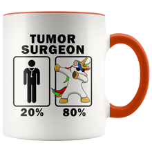 Load image into Gallery viewer, RobustCreative-Tumor Surgeon Dabbing Unicorn 80 20 Principle Graduation Gift Mens - 11oz Accent Mug Medical Personnel Gift Idea
