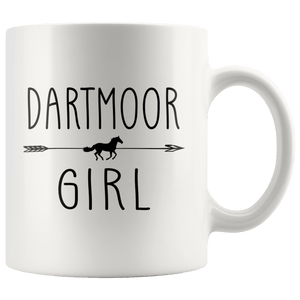 RobustCreative-Dartmoor Horse Girl Gifts Horses Lover Riding Racing - 11oz White Mug Riding Lover Gift Idea