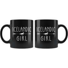 Load image into Gallery viewer, RobustCreative-Icelandic Horse Girl Gifts Horses Lover Riding Racing - 11oz Black Mug Riding Lover Gift Idea
