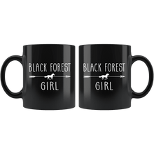 Load image into Gallery viewer, RobustCreative-Black Forest Horse Girl Gifts Horses Lover Riding Racing - 11oz Black Mug Racing Lover Gift Idea
