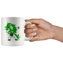Load image into Gallery viewer, RobustCreative-Lepricorn  Dabbing Unicorn Leprechaun St Patricks Day White 11oz Mug Gift Idea
