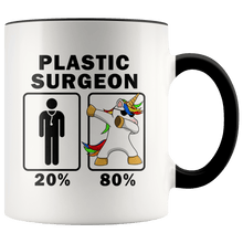 Load image into Gallery viewer, RobustCreative-Plastic Surgeon Dabbing Unicorn 80 20 Principle Graduation Gift Mens - 11oz Accent Mug Medical Personnel Gift Idea
