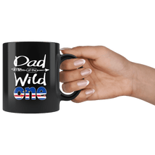 Load image into Gallery viewer, RobustCreative-Cape Verdean Dad of the Wild One Birthday Cabo Verde Flag Black 11oz Mug Gift Idea
