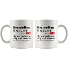 Load image into Gallery viewer, RobustCreative-Bermudian Grandma Definition Bermuda Flag Grandmother - 11oz White Mug family reunion gifts Gift Idea
