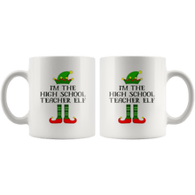 Load image into Gallery viewer, RobustCreative-Im The High School Teacher Elf Christmas Teaching&#39;s - 11oz White Mug I Just Really Like to Teach Cute Tiny Humans Gift Idea
