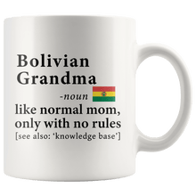 Load image into Gallery viewer, RobustCreative-Bolivian Grandma Definition Bolivia Flag Grandmother - 11oz White Mug family reunion gifts Gift Idea
