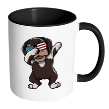 Load image into Gallery viewer, RobustCreative-Dabbing Havanese Dog America Flag - Patriotic Merica Murica Pride - 4th of July USA Independence Day - 11oz Black &amp; White Funny Coffee Mug Women Men Friends Gift ~ Both Sides Printed
