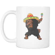 Load image into Gallery viewer, RobustCreative-Dabbing Tibetan Mastiff Dog in Sombrero - Cinco De Mayo Mexican Fiesta - Dab Dance Mexico Party - 11oz White Funny Coffee Mug Women Men Friends Gift ~ Both Sides Printed
