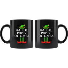 Load image into Gallery viewer, RobustCreative-Im The Pappy of Elves Family Matching Elf Outfits PJ - 11oz Black Mug Christmas group green pjs costume Gift Idea
