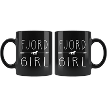 Load image into Gallery viewer, RobustCreative-Fjord Horse Girl Gifts Horses Lover Riding Racing - 11oz Black Mug Racing Lover Gift Idea
