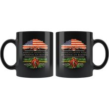 Load image into Gallery viewer, RobustCreative-Dominican Roots American Grown Fathers Day Gift - Dominican Pride 11oz Funny Black Coffee Mug - Real Dominica Hero Flag Papa National Heritage - Friends Gift - Both Sides Printed
