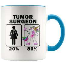 Load image into Gallery viewer, RobustCreative-Tumor Surgeon Dabbing Unicorn 20 80 Principle Superhero Girl Womens - 11oz Accent Mug Medical Personnel Gift Idea
