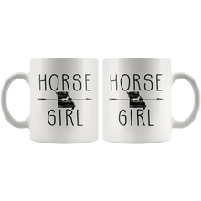 Load image into Gallery viewer, RobustCreative-Missouri Horse Girl Gifts Missourian Shape Country for women - 11oz White Mug Racing Lover Gift Idea
