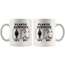 Load image into Gallery viewer, RobustCreative-Plastic Surgeon Dabbing Unicorn 80 20 Principle Superhero Girl Womens - 11oz White Mug Medical Personnel Gift Idea
