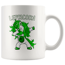 Load image into Gallery viewer, RobustCreative-Lepricorn  Dabbing Unicorn Leprechaun St Pattys Day White 11oz Mug Gift Idea
