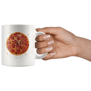 RobustCreative-Matching Pizza Slice s For Daddy And Baby Father Son White 11oz Mug Gift Idea