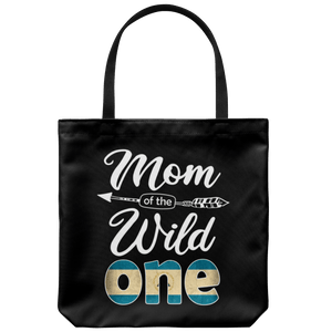 RobustCreative-Nicaraguan Mom of the Wild One Birthday Nicaragua Flag Tote Bag Gift Idea