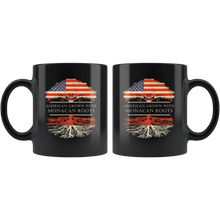 Load image into Gallery viewer, RobustCreative-Monacan Roots American Grown Fathers Day Gift - Monacan Pride 11oz Funny Black Coffee Mug - Real Monaco Hero Flag Papa National Heritage - Friends Gift - Both Sides Printed
