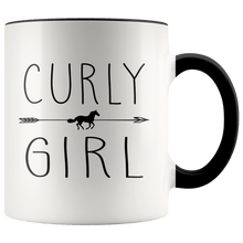 Load image into Gallery viewer, RobustCreative-Curly Horse Girl Gifts Horses Lover Riding Racing - 11oz Accent Mug Riding Lover Gift Idea
