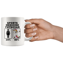 Load image into Gallery viewer, RobustCreative-Sports Medicine Physician Dabbing Unicorn 80 20 Principle Superhero Girl Womens - 11oz White Mug Medical Personnel Gift Idea
