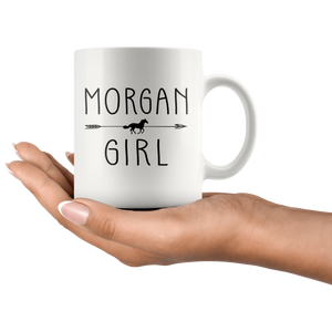 RobustCreative-Morgan Horse Girl Gifts Horses Lover Riding Racing - 11oz White Mug Riding Lover Gift Idea