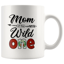Load image into Gallery viewer, RobustCreative-Peruvian Mom of the Wild One Birthday Peru Flag White 11oz Mug Gift Idea
